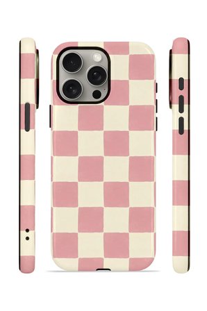 iPhone 15 Pro Max Vorian Çift Katmanlı MagSafe Kılıf Blush Checker