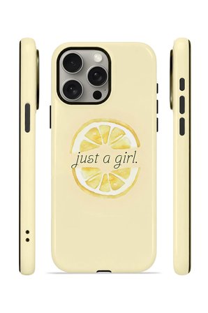 iPhone 15 Pro Max Vorian Çift Katmanlı Kılıf Just A Girl Lemon