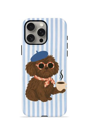 iPhone 15 Pro Max Vorian Çift Katmanlı MagSafe Kılıf Cafe Dog Riviera