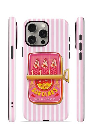 iPhone 15 Pro Max Vorian Çift Katmanlı MagSafe Kılıf Sardine Club Pink
