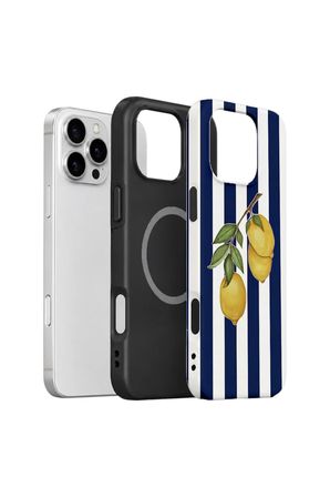 iPhone 16 Pro Vorian Çift Katmanlı MagSafe Kılıf Amalfi Lemon Branch
