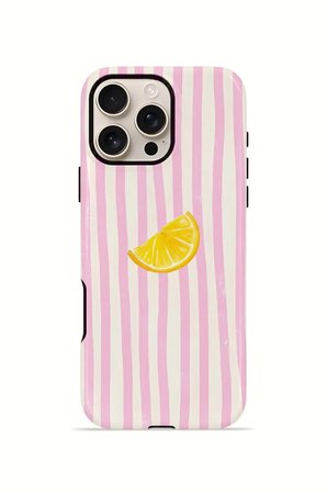 iPhone 16 Pro Vorian Çift Katmanlı Kılıf Pink Lemon Drop