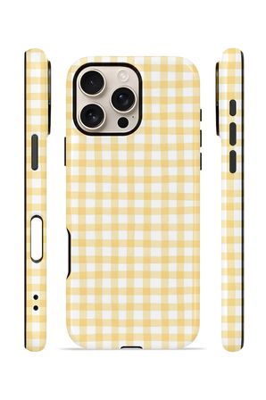 iPhone 16 Pro Max Vorian Çift Katmanlı MagSafe Kılıf Butter Gingham