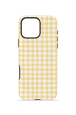 iPhone 16 Pro Max Vorian Çift Katmanlı MagSafe Kılıf Butter Gingham