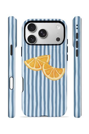iPhone 17 Pro Vorian Çift Katmanlı MagSafe Kılıf Blue Orange Slices