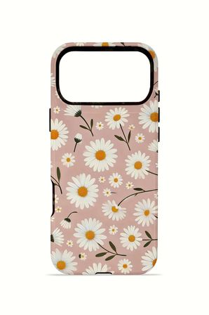 iPhone 17 Pro Vorian Çift Katmanlı MagSafe Kılıf Daisy Mocha Garden