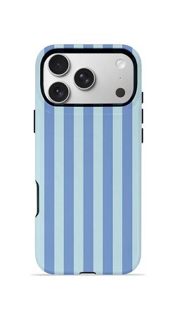 iPhone 17 Pro Vorian Çift Katmanlı MagSafe Kılıf Blue Gelato Stripe