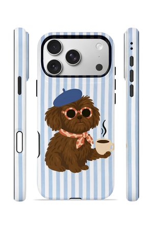 iPhone 17 Pro Vorian Çift Katmanlı MagSafe Kılıf Cafe Dog Riviera
