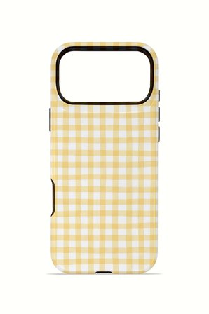 iPhone 17 Pro Max Vorian Çift Katmanlı MagSafe Kılıf Butter Gingham