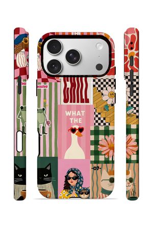 iPhone 17 Pro Max Vorian Çift Katmanlı MagSafe Kılıf Dolce Vita Collage