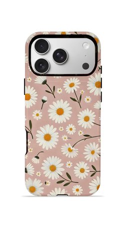 iPhone 17 Pro Max Vorian Çift Katmanlı MagSafe Kılıf Daisy Mocha Garden