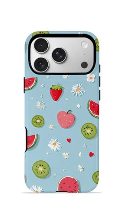 iPhone 17 Pro Max Vorian Çift Katmanlı MagSafe Kılıf Fruit Confetti Sky
