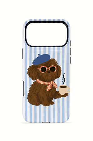 iPhone 17 Pro Max Vorian Çift Katmanlı MagSafe Kılıf Cafe Dog Riviera