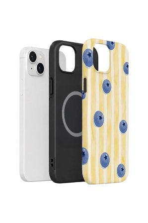iPhone 15 Plus Vorian Çift Katmanlı MagSafe Kılıf Blueberry Sun Stripe