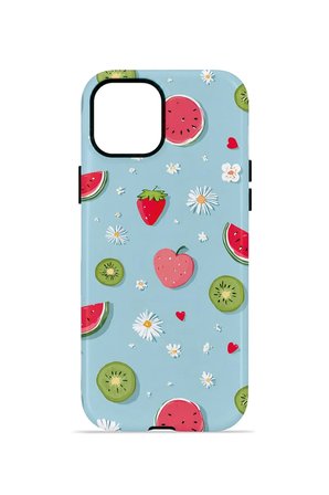 iPhone 15 Plus Vorian Çift Katmanlı MagSafe Kılıf Fruit Confetti Sky