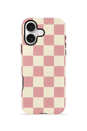 iPhone 16 Plus Vorian Çift Katmanlı MagSafe Kılıf Blush Checker