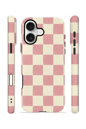 iPhone 16 Plus Vorian Çift Katmanlı MagSafe Kılıf Blush Checker