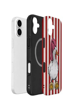 iPhone 16 Plus Vorian Çift Katmanlı MagSafe Kılıf Duchess Duck