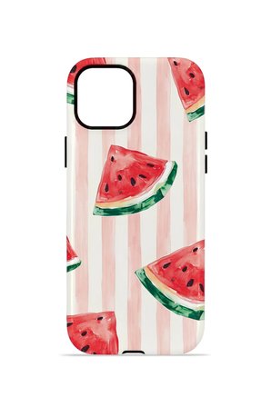 iPhone 11 Vorian Çift Katmanlı MagSafe Kılıf Watermelon Blush Stripe