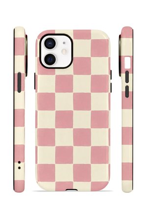 iPhone 11 Vorian Çift Katmanlı MagSafe Kılıf Blush Checker