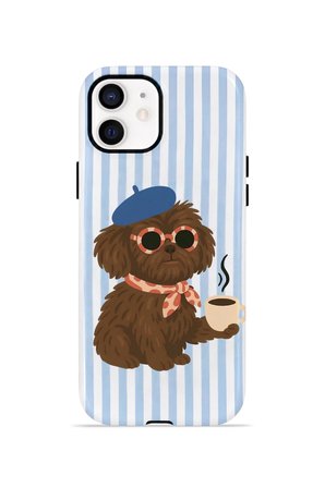 iPhone 11 Vorian Çift Katmanlı MagSafe Kılıf Cafe Dog Riviera