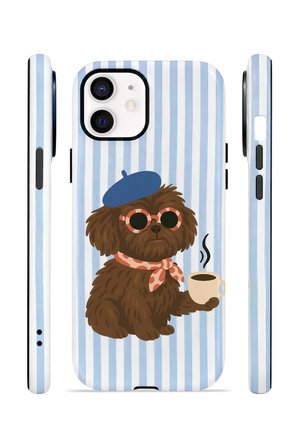 iPhone 11 Vorian Çift Katmanlı MagSafe Kılıf Cafe Dog Riviera
