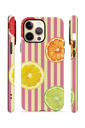 iPhone 12 Pro Vorian Çift Katmanlı MagSafe Kılıf Citrus Fiesta Stripe