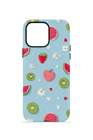iPhone 12 Pro Vorian Çift Katmanlı MagSafe Kılıf Fruit Confetti Sky