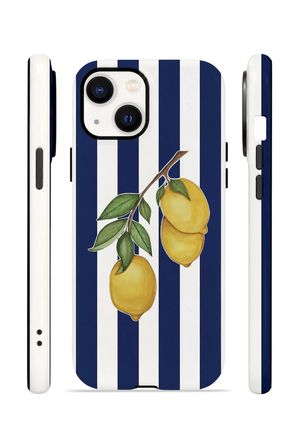 iPhone 14 Vorian Çift Katmanlı MagSafe Kılıf Amalfi Lemon Branch