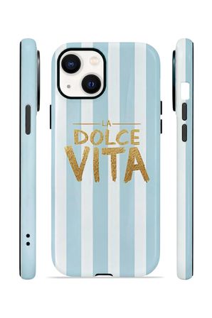 iPhone 14 Vorian Çift Katmanlı MagSafe Kılıf La Dolce Vita Blue