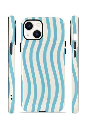 iPhone 14 Vorian Çift Katmanlı MagSafe Kılıf Aqua Wave Riviera