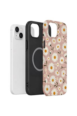 iPhone 15 Vorian Çift Katmanlı MagSafe Kılıf Daisy Mocha Garden
