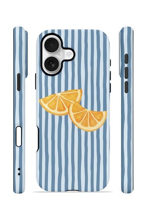 iPhone 16 Vorian Çift Katmanlı MagSafe Kılıf Blue Orange Slices