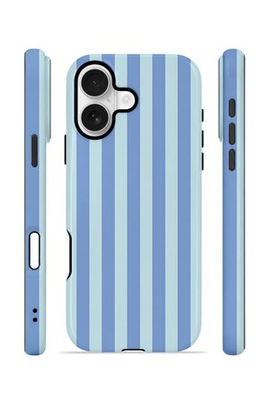 iPhone 16 Vorian Çift Katmanlı MagSafe Kılıf Blue Gelato Stripe