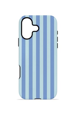 iPhone 17 Vorian Çift Katmanlı MagSafe Kılıf Blue Gelato Stripe