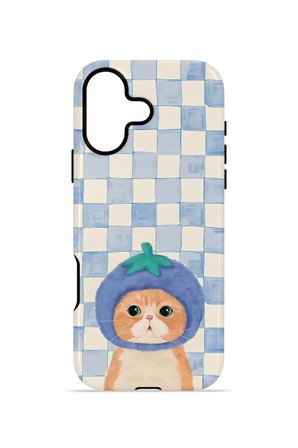 iPhone 17 Vorian Çift Katmanlı MagSafe Kılıf Blueberry Cat Check