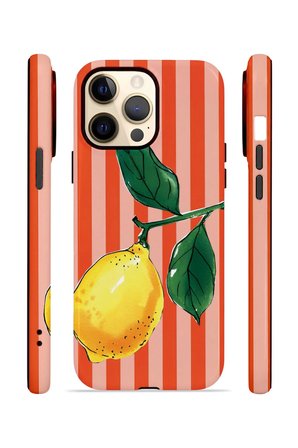 iPhone 13 Pro Vorian Çift Katmanlı MagSafe Kılıf Sicilian Lemon Red Stripe