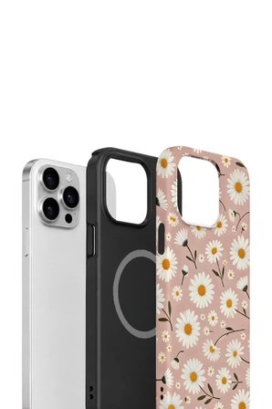iPhone 13 Pro Max Vorian Çift Katmanlı MagSafe Kılıf Daisy Mocha Garden