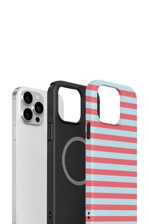 iPhone 13 Pro Max Vorian Çift Katmanlı MagSafe Kılıf Candy Horizon Stripe
