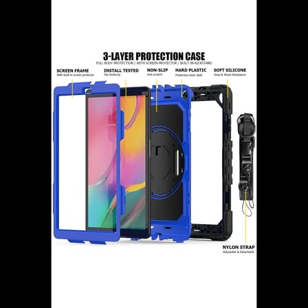 Samsung Galaxy T290 Tab A 8 Kılıf Pars Tablet Kapak - Mavi