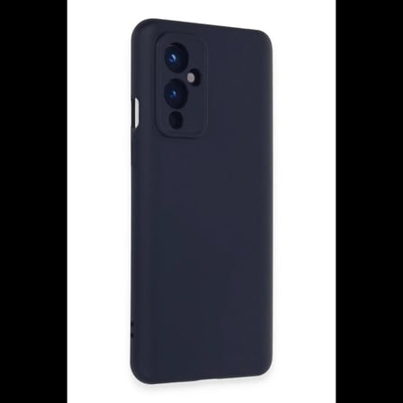 One Plus 9 Kılıf Nano içi Kadife Silikon - Lacivert