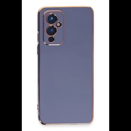 One Plus 9 Kılıf Volet Silikon - Mavi