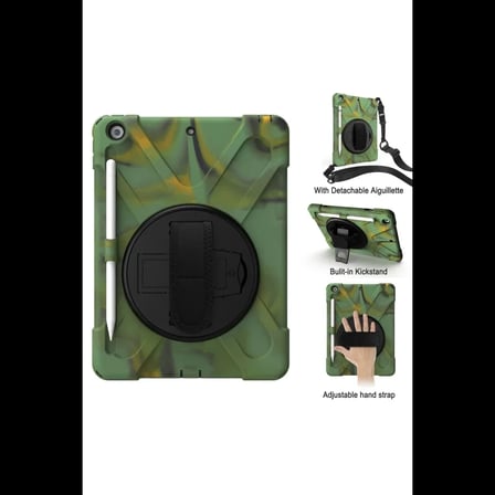 Apple iPad 5 Air 9.7 Kılıf Amazing Tablet Kapak - Kamuflaj