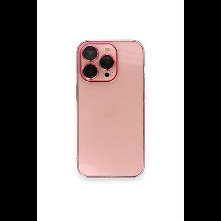 Apple iPhone 14 Pro Kılıf Armada Lensli Kapak - Rose Gold
