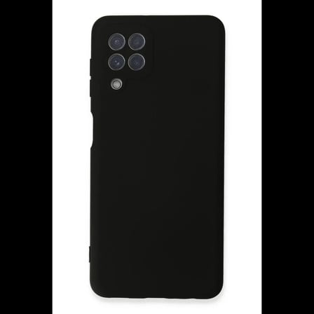 Samsung Galaxy A22 Kılıf Nano içi Kadife Silikon - Siyah