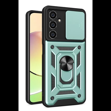 Samsung Galaxy A05S Kılıf Pars Lens Yüzüklü Silikon - Yeşil