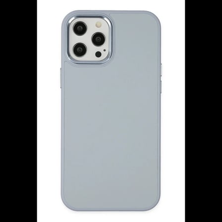 Apple iPhone 12 Pro Max Kılıf Asya Deri Silikon - Sierra Blue