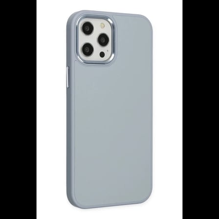 Apple iPhone 12 Pro Max Kılıf Asya Deri Silikon - Sierra Blue