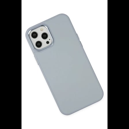 Apple iPhone 12 Pro Max Kılıf Asya Deri Silikon - Sierra Blue