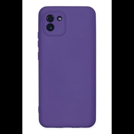 Samsung Galaxy A03 Kılıf Nano içi Kadife Silikon - Mor
